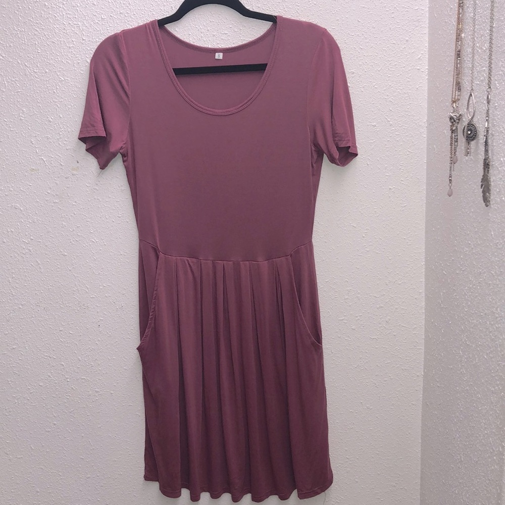 Midi Length Dress W/ Pockets